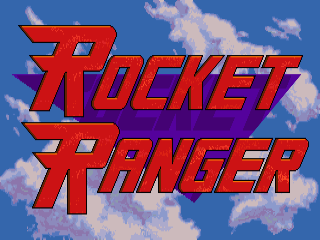 Rocket Ranger title screen for Amiga